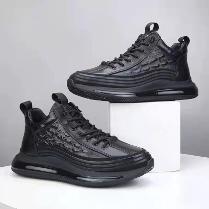 Men's Cowhide Sports Air Cushion Casual Shoes