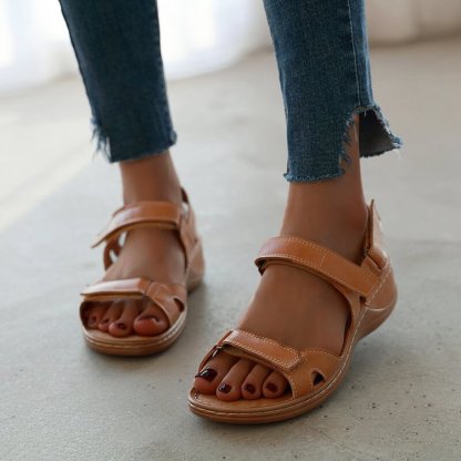 <HOT SALE> ❗ Women Summer Wedges Open Toe Comfy Walking Work Sandals