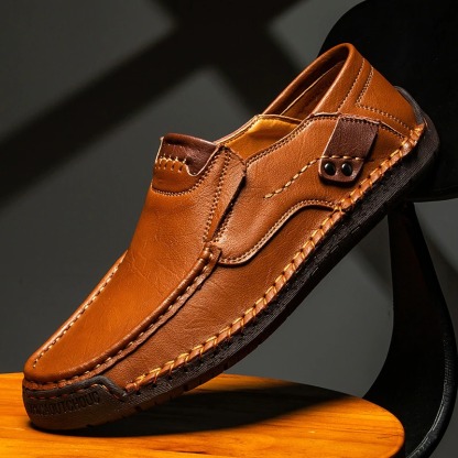 🔥Hot Sale🎁--40% OFF 🎉Brand Mens Genuine Leather Soft Inslole Non Slip Casual Business Handmade Fashion Shoes