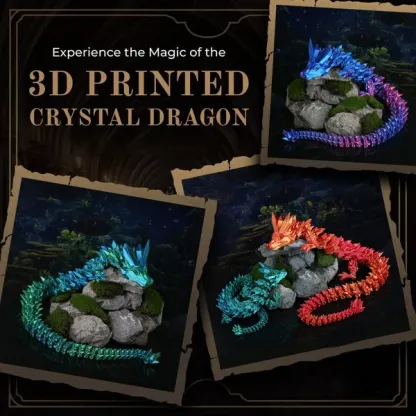 🔥Limited Edition Promotion -49% OFF-🐉3D-Printed Articulated Crystal Dragon