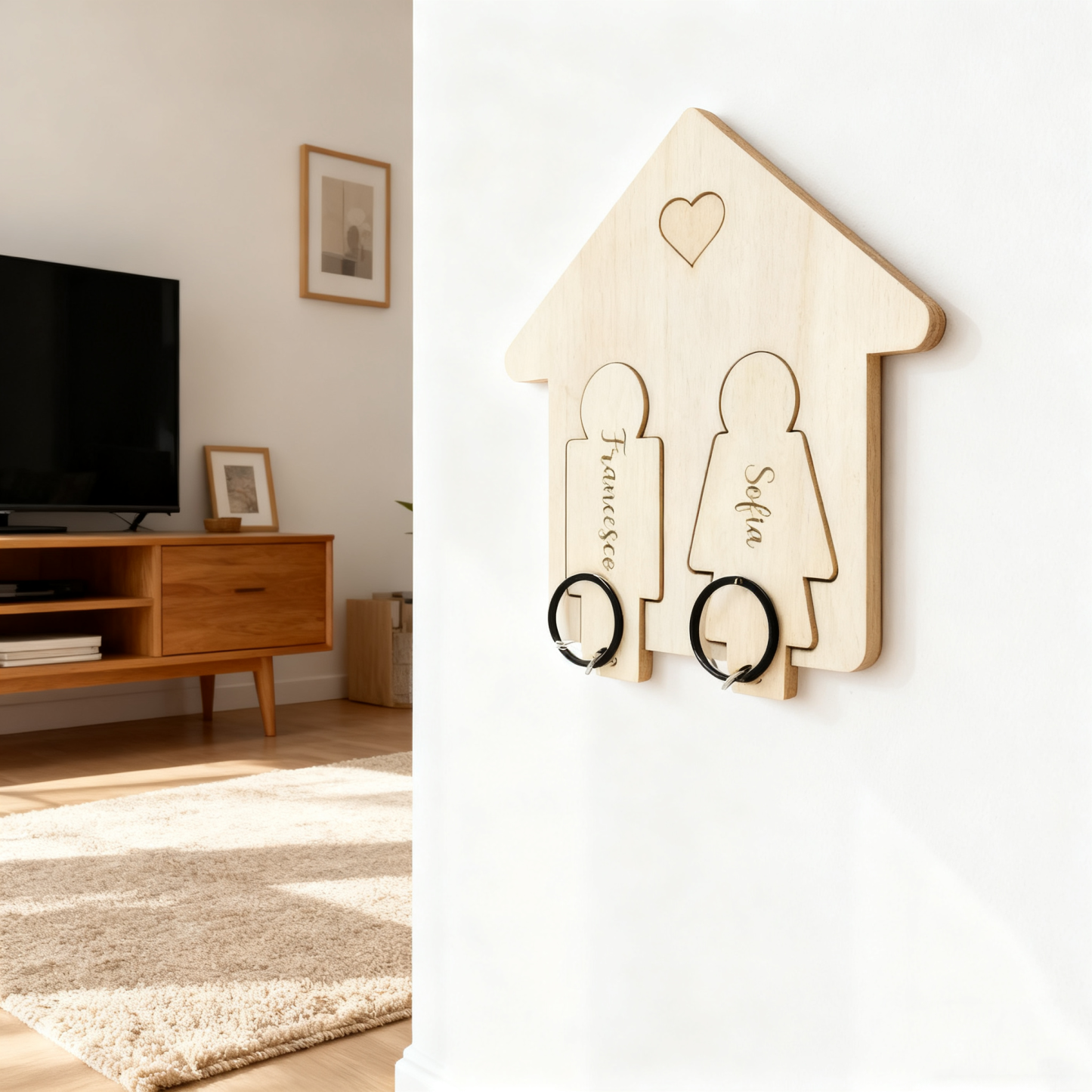 DIY Wooden Keychain Pendant