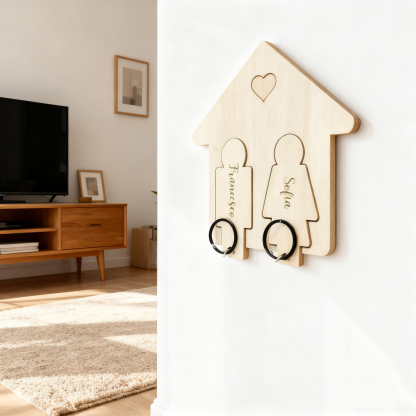 DIY Wooden Keychain Pendant