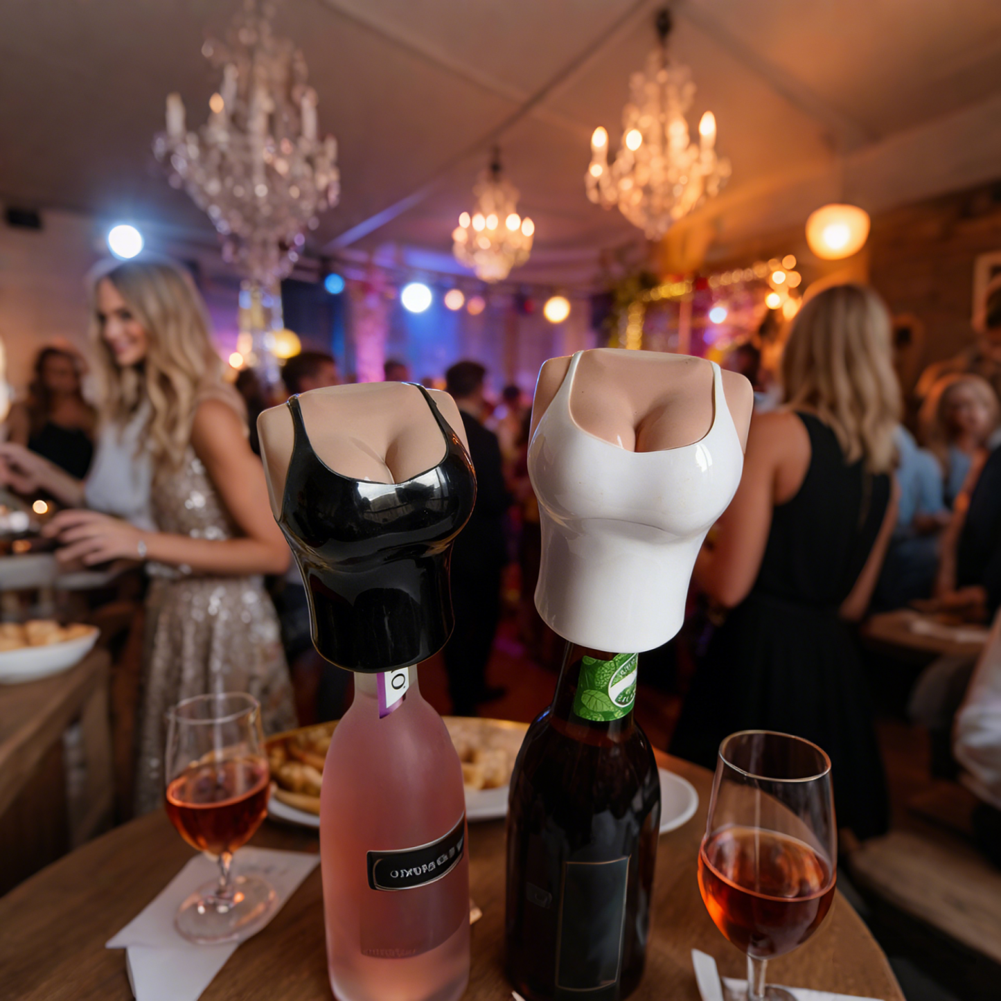 Beautiful model-shaped automatic press-type bottle opener