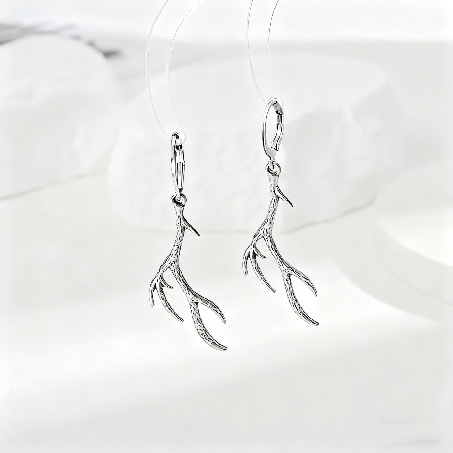 Gothic antler earrings