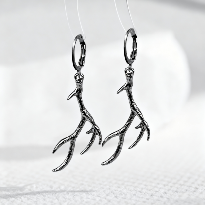 Gothic antler earrings