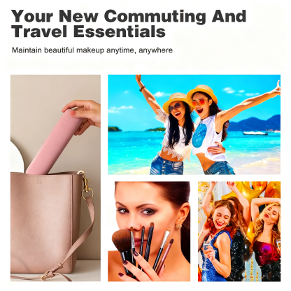 Silicone makeup brush storage bag