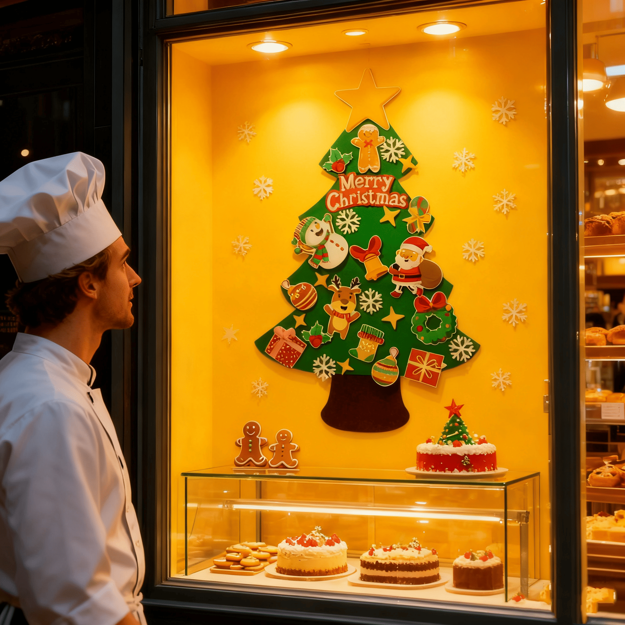 DIY Christmas Tree Felt Ornament Material Kit