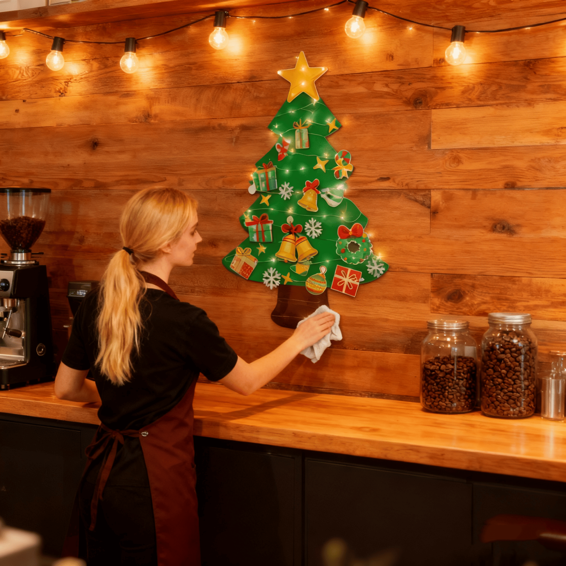 DIY Christmas Tree Felt Ornament Material Kit