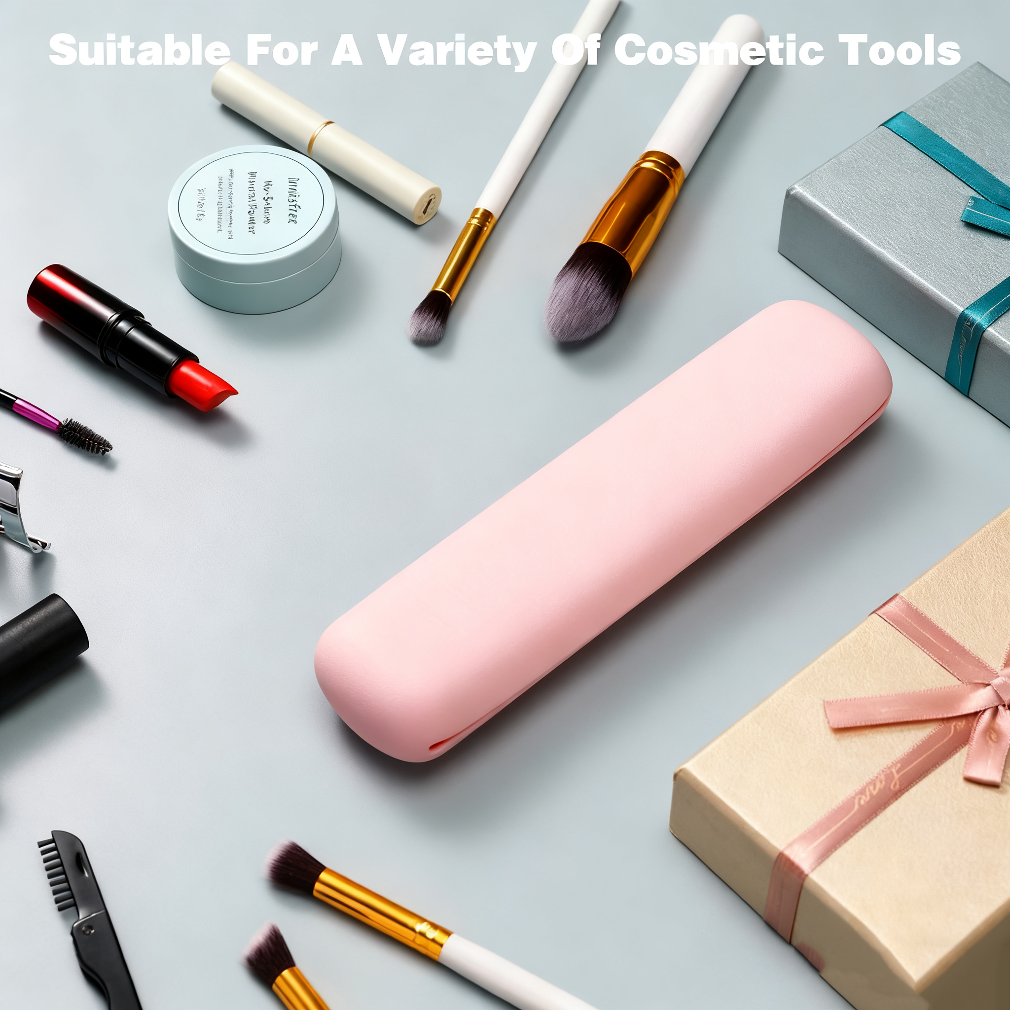 Silicone makeup brush storage bag