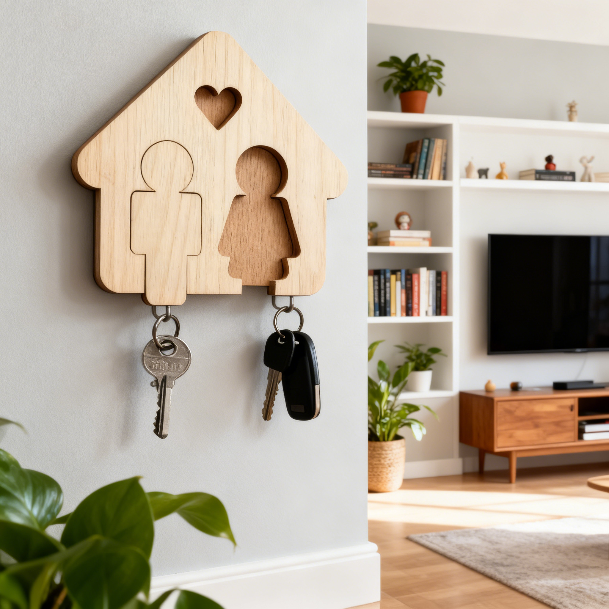 DIY Wooden Keychain Pendant