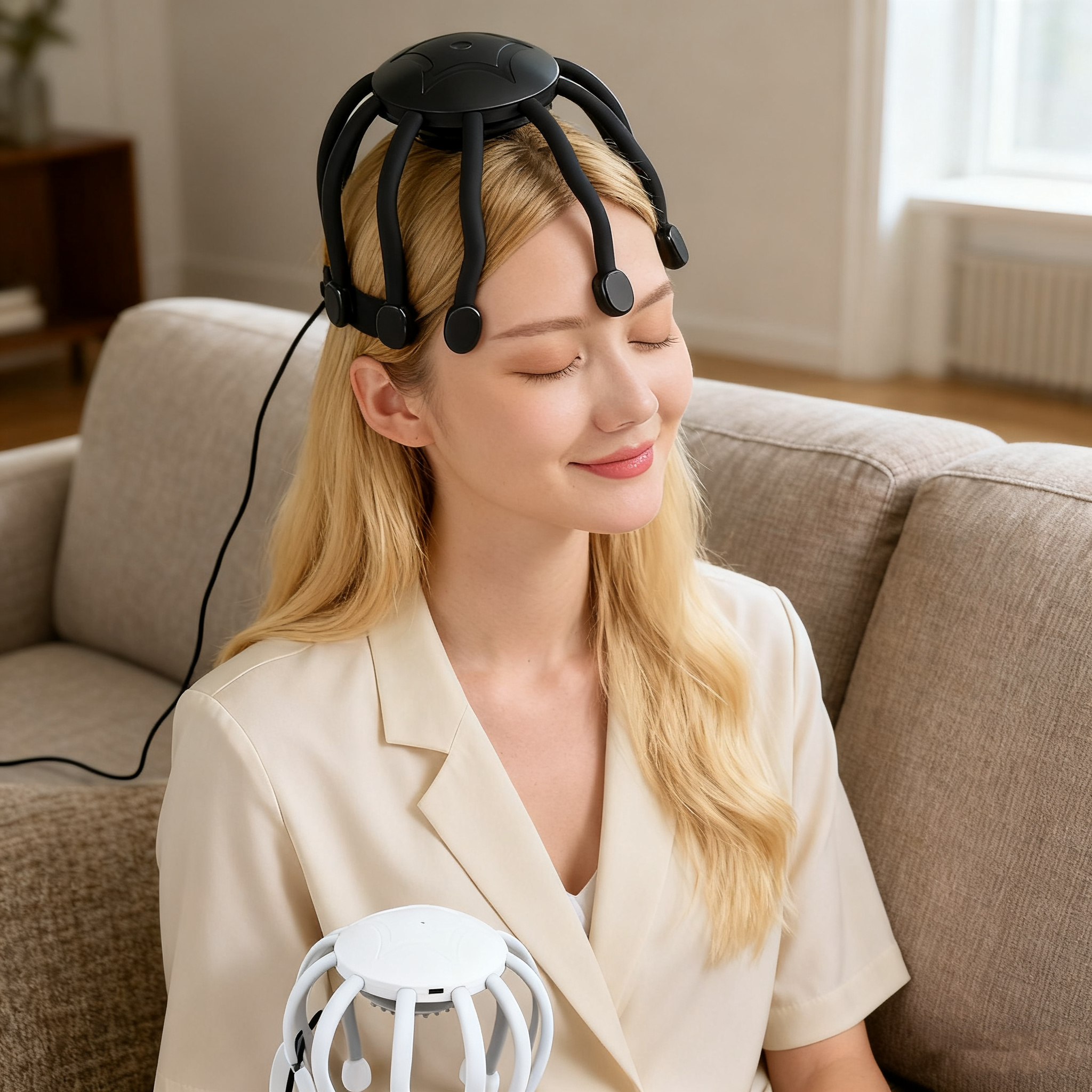 Multi-dimensional head massager