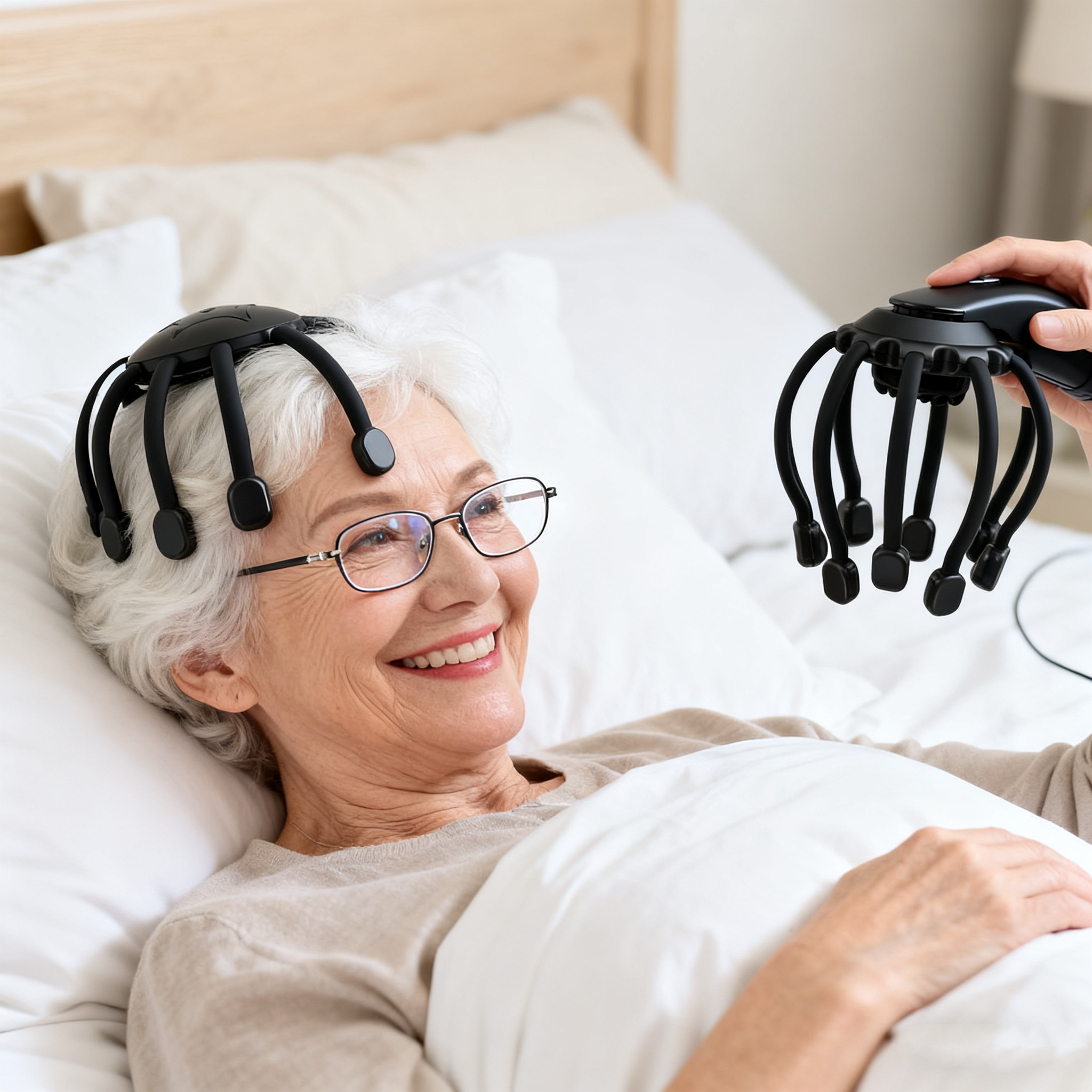 Multi-dimensional head massager