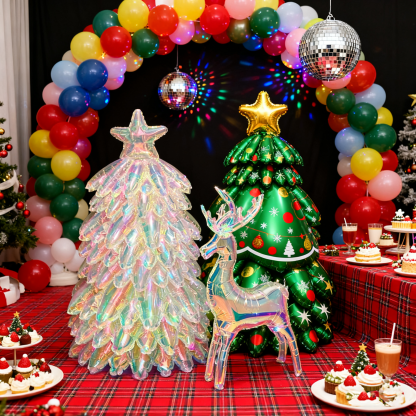 3D Christmas Tree Balloons