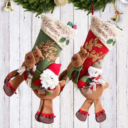 Christmas stocking gift bag