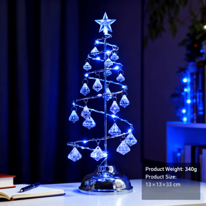  LED Crystal Diamond Christmas Tree Lights 