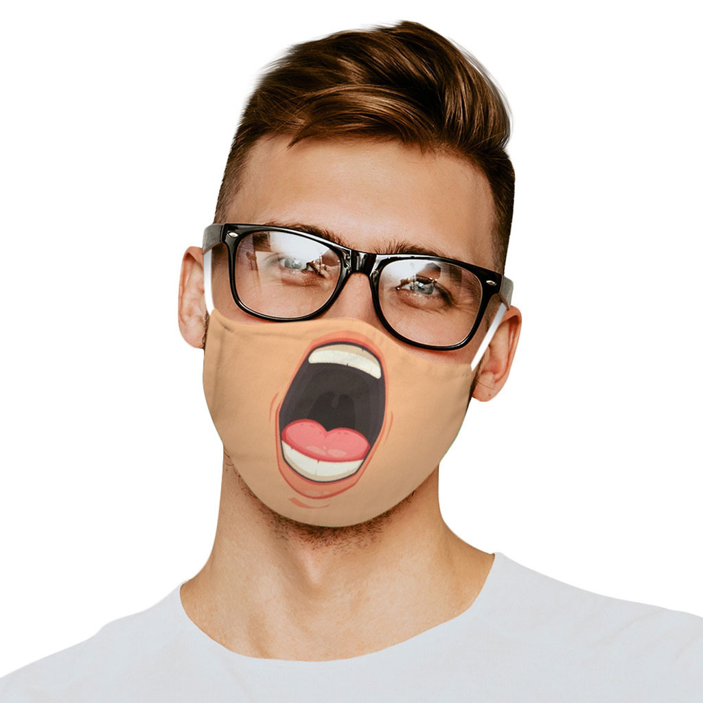 3D cartoon expression mask