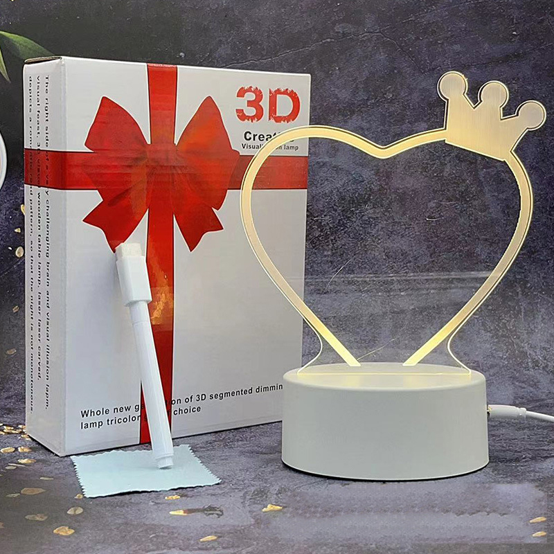 Luminous diary desk lamp