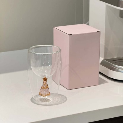 Gilded Christmas Tree Double-Layer Mug