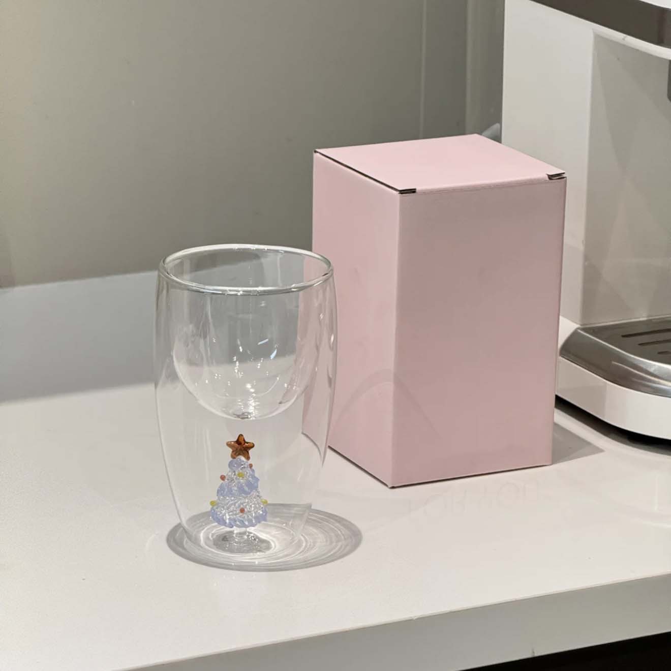 Gilded Christmas Tree Double-Layer Mug