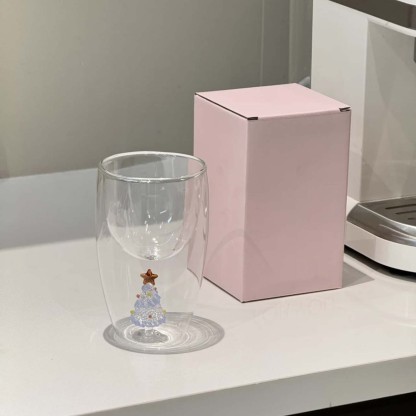 Gilded Christmas Tree Double-Layer Mug