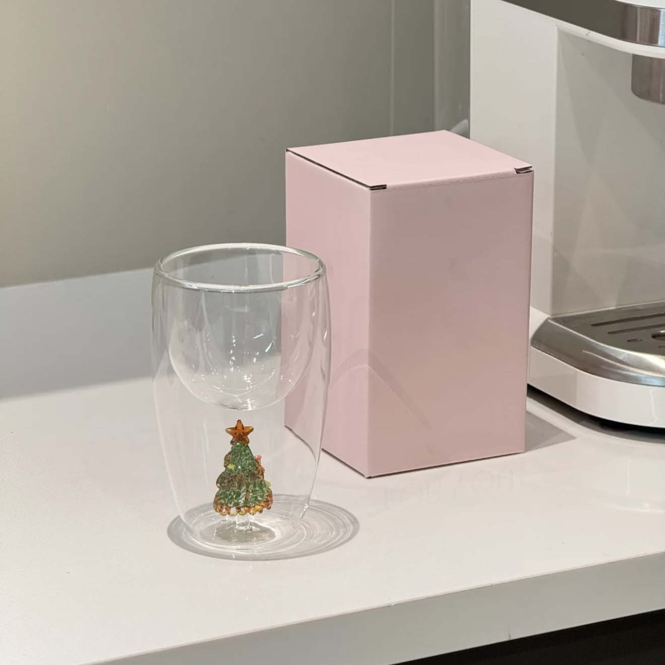 Gilded Christmas Tree Double-Layer Mug