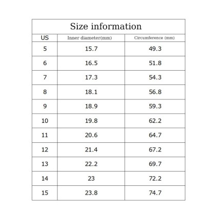 Three-piece ring set with English alphabet letters