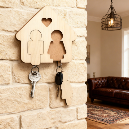 DIY Wooden Keychain Pendant