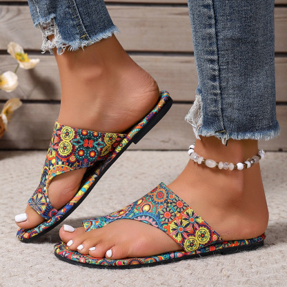 Casual Printed Beach Flip-Flops