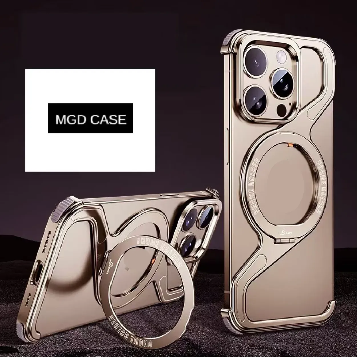 2025 New Z-shaped Metal Magnetic Phone Case