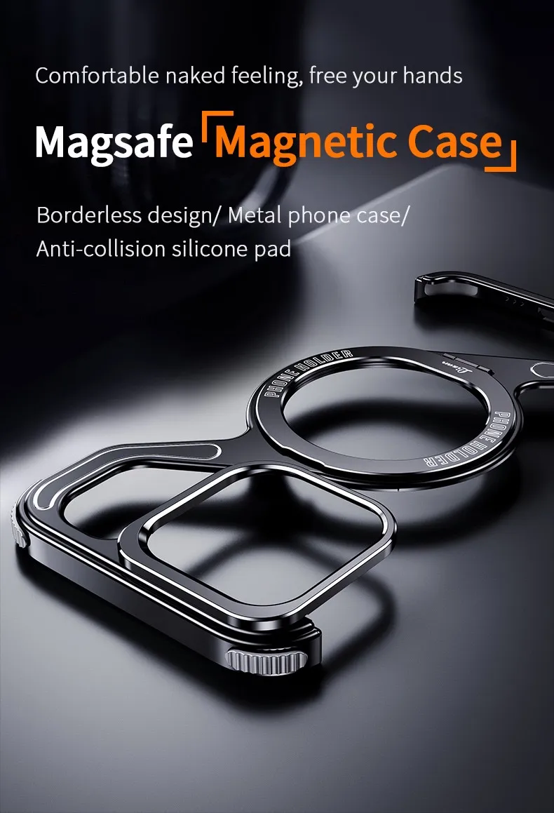 2025 New Z-shaped Metal Magnetic Phone Case