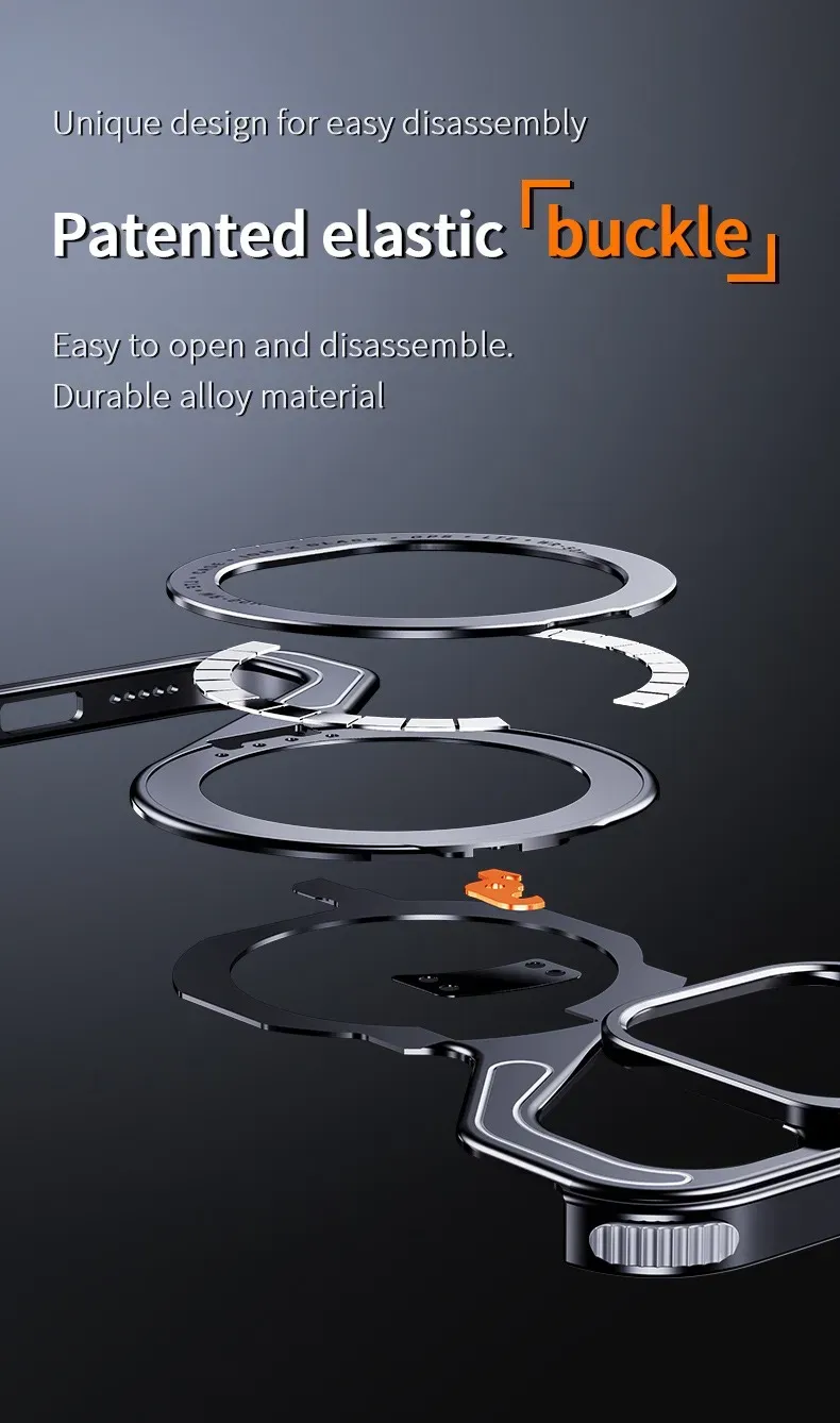 2025 New Z-shaped Metal Magnetic Phone Case