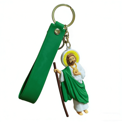 Jesus and Our Lady keychain