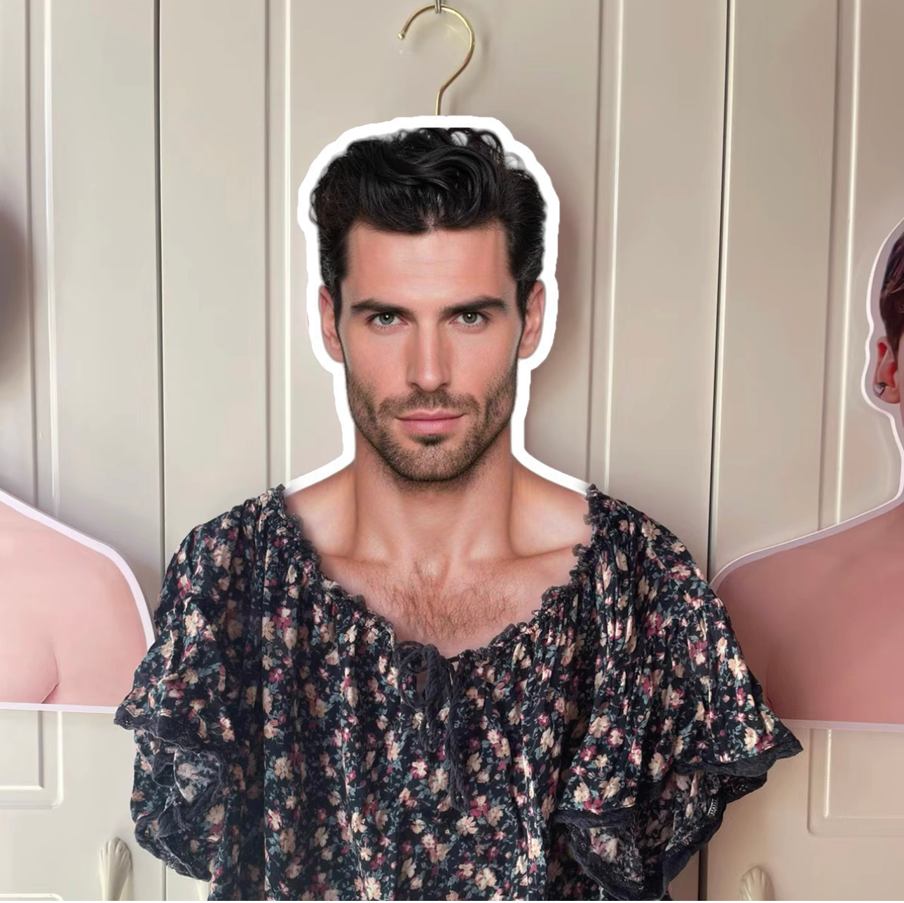 Customized humanoid clothes hanger