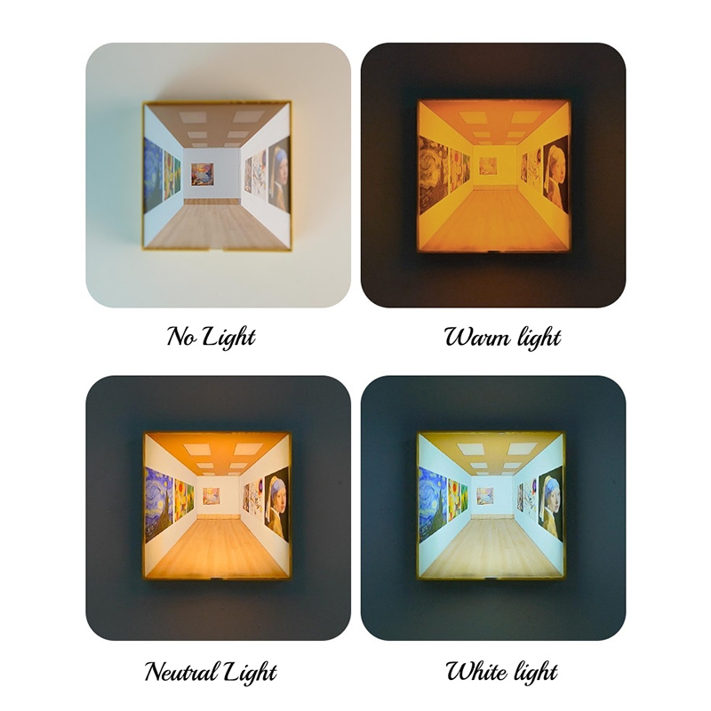 Naked eye 3D vision wall light