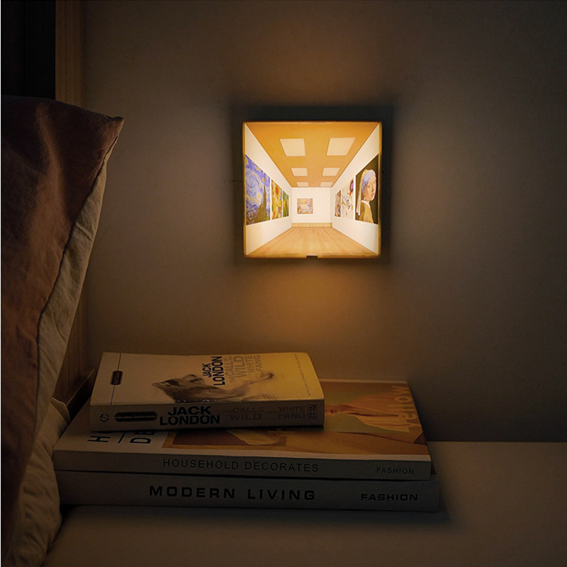 Naked eye 3D vision wall light