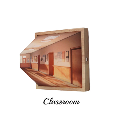 Naked eye 3D vision wall light