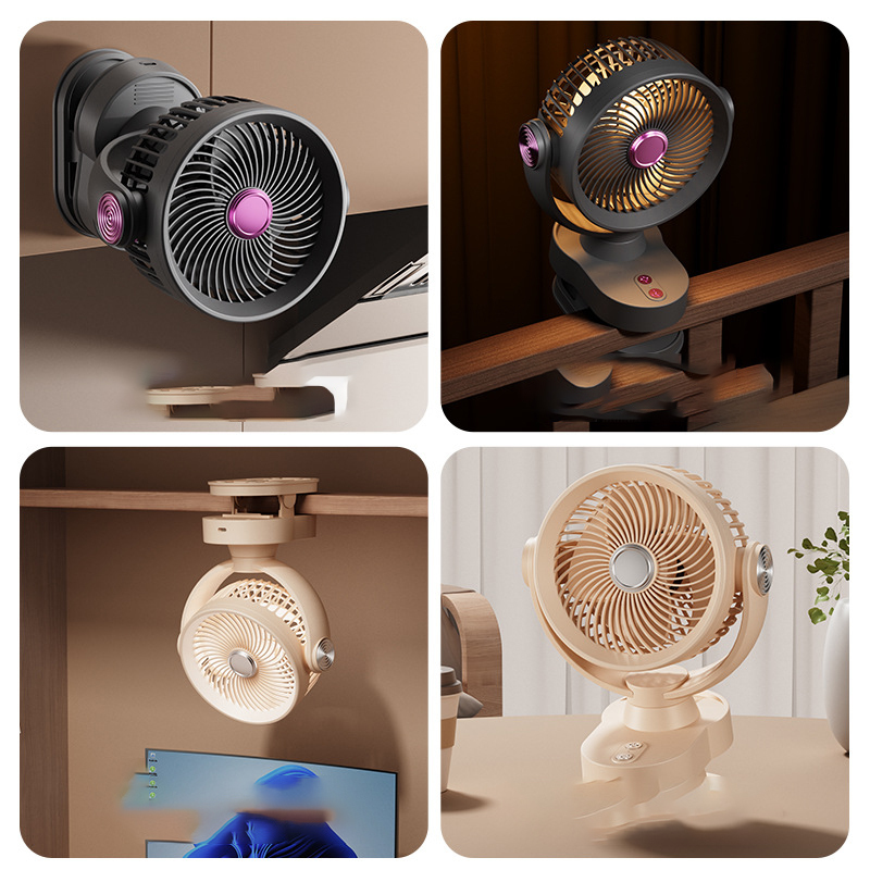 Clip Rechargeable Oscillating Head Fan