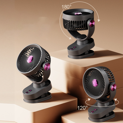 Clip Rechargeable Oscillating Head Fan