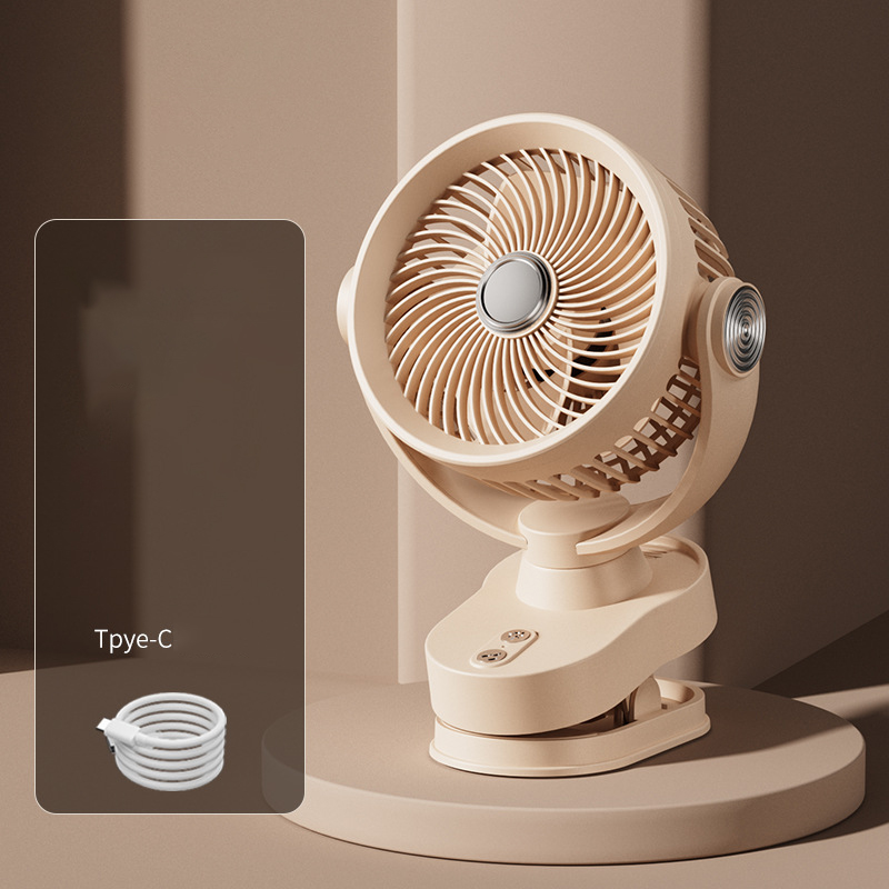 Clip Rechargeable Oscillating Head Fan