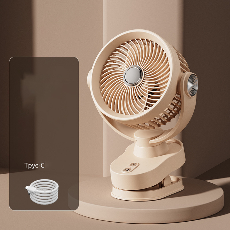 Clip Rechargeable Oscillating Head Fan