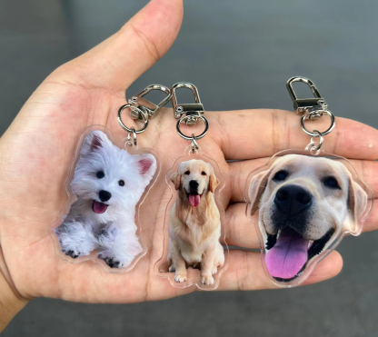 Pet Portrait Keychain