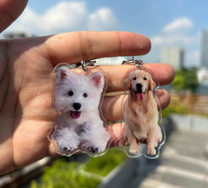 Pet Portrait Keychain
