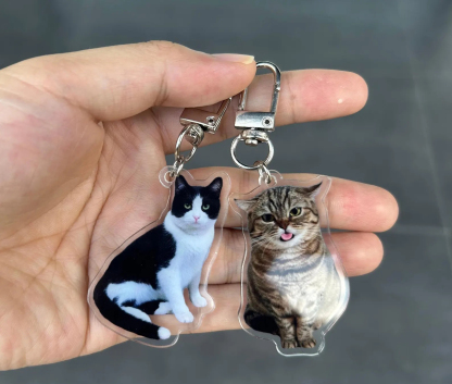 Pet Portrait Keychain
