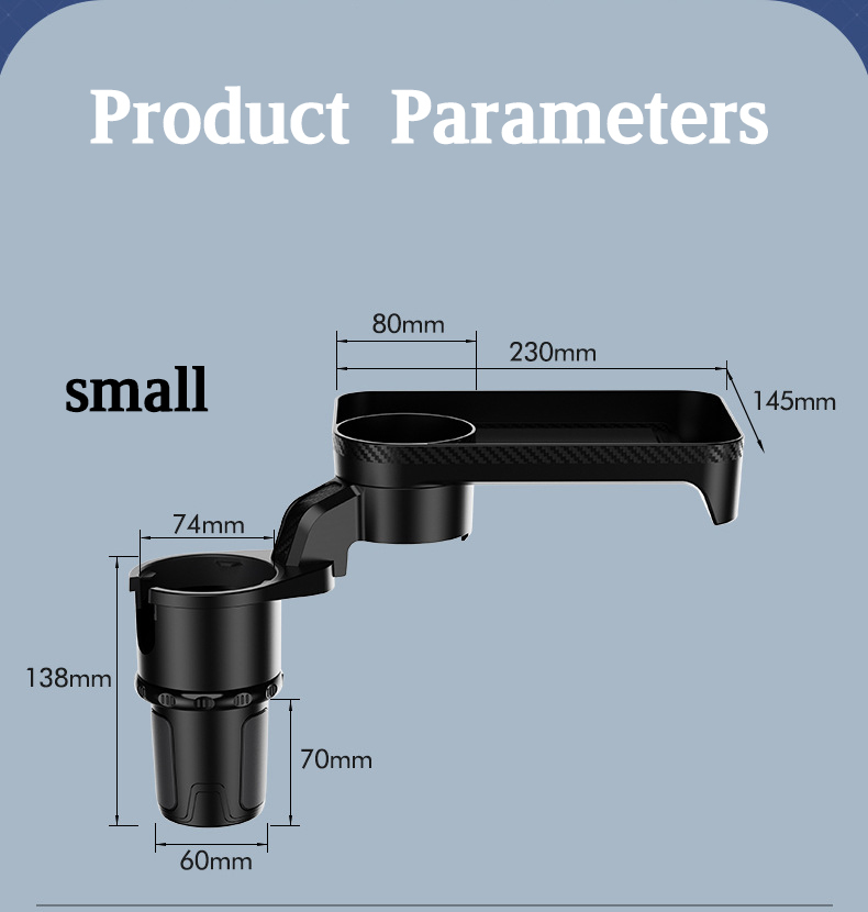 Car cup holder bar stand extender