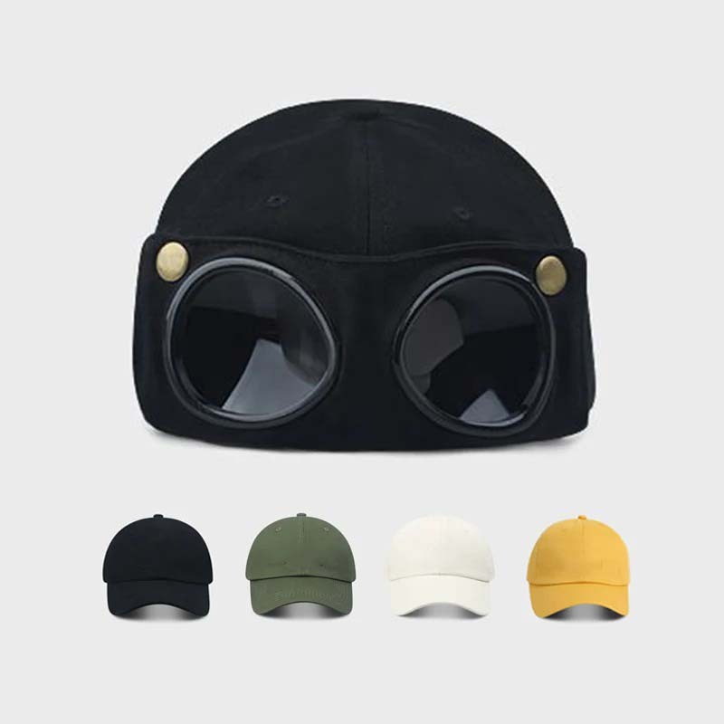 Aviator sunglasses baseball cap