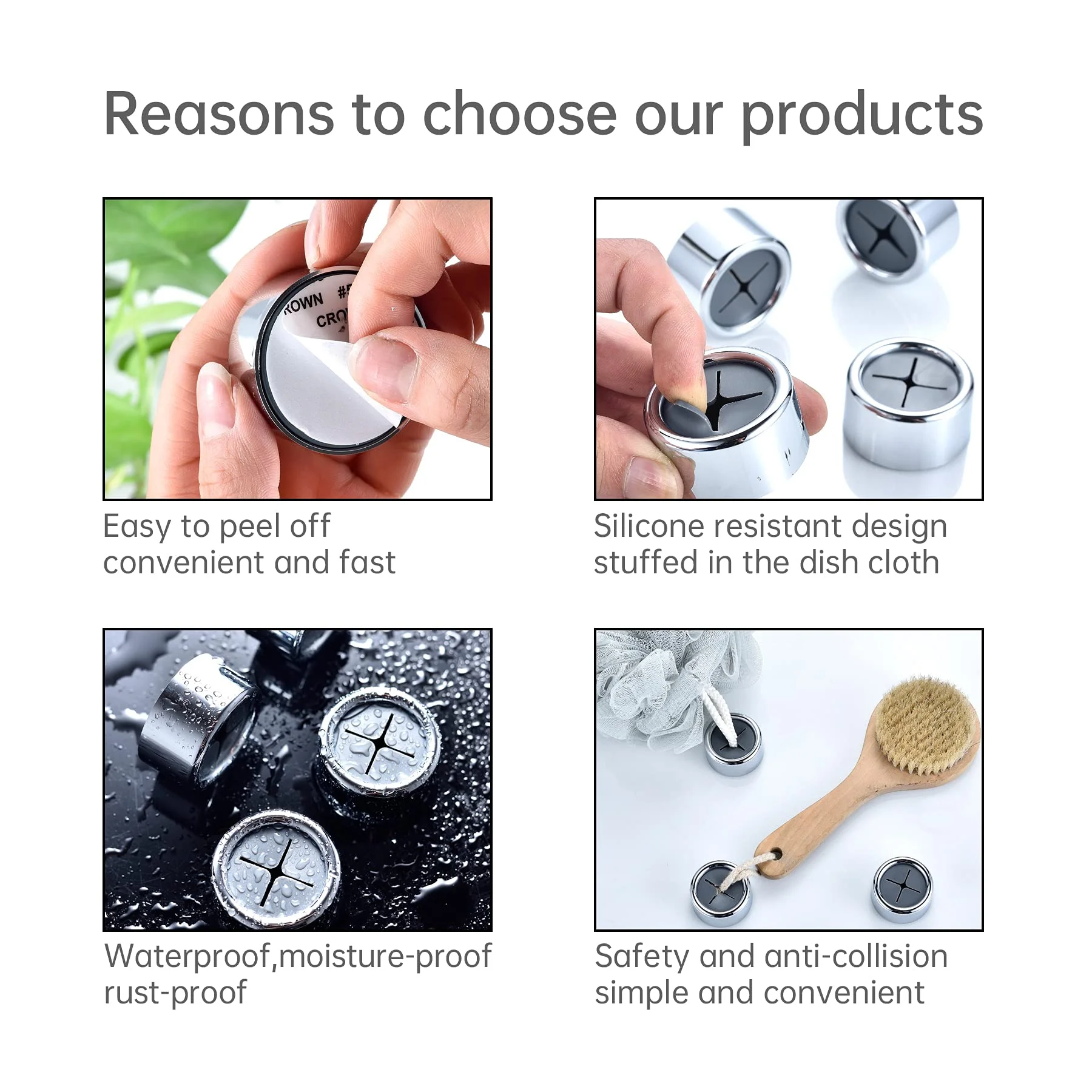 No-drill towel hooks