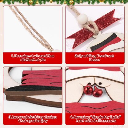 Christmas wooden ornaments
