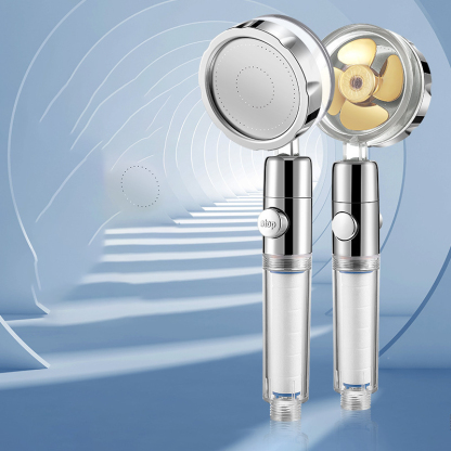 Pressurized and filtered shower head