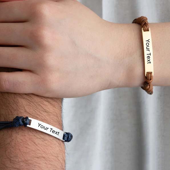 Custom engraved bracelets