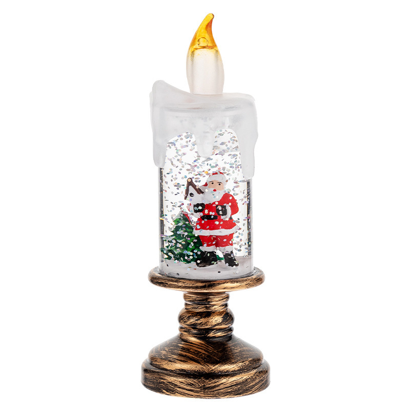 Christmas candle crystal lamp